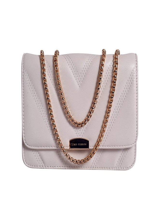 Lino Perros Women White Coloured Sling Bag - Image 1